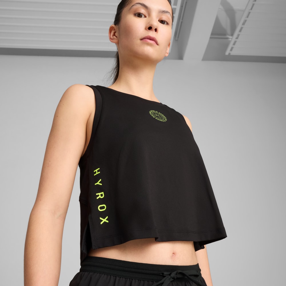 Изображение Puma Майка PUMA x HYROX CLOUDSPUN Sleeveless Top Women #2: Puma Black