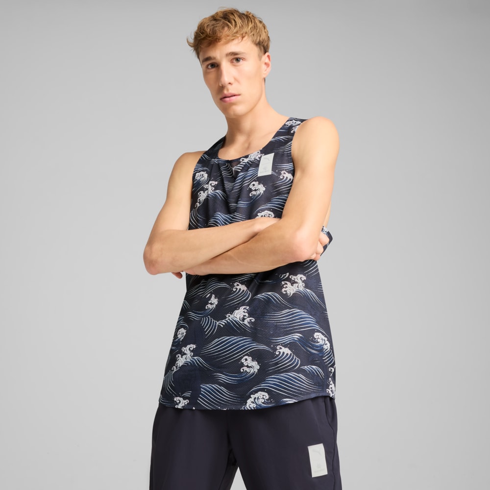 Изображение Puma Майка PUMA x SAYSKY Graphic Singlet Men #1: new navy