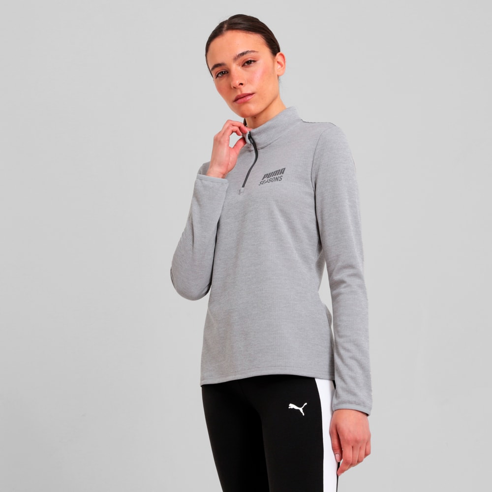 Imagen PUMA Polera polo con cierre Outdoor Inspired 1/4 para mujer #1