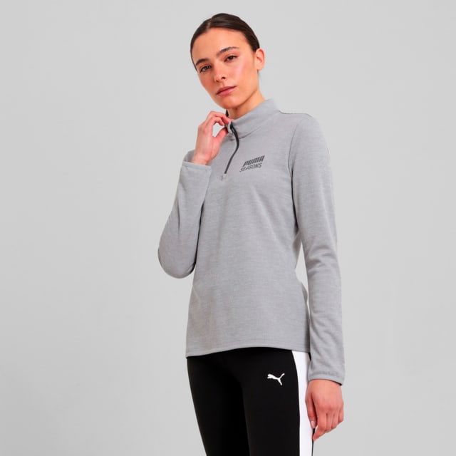 Imagen PUMA Polera polo con cierre Outdoor Inspired 1/4 para mujer