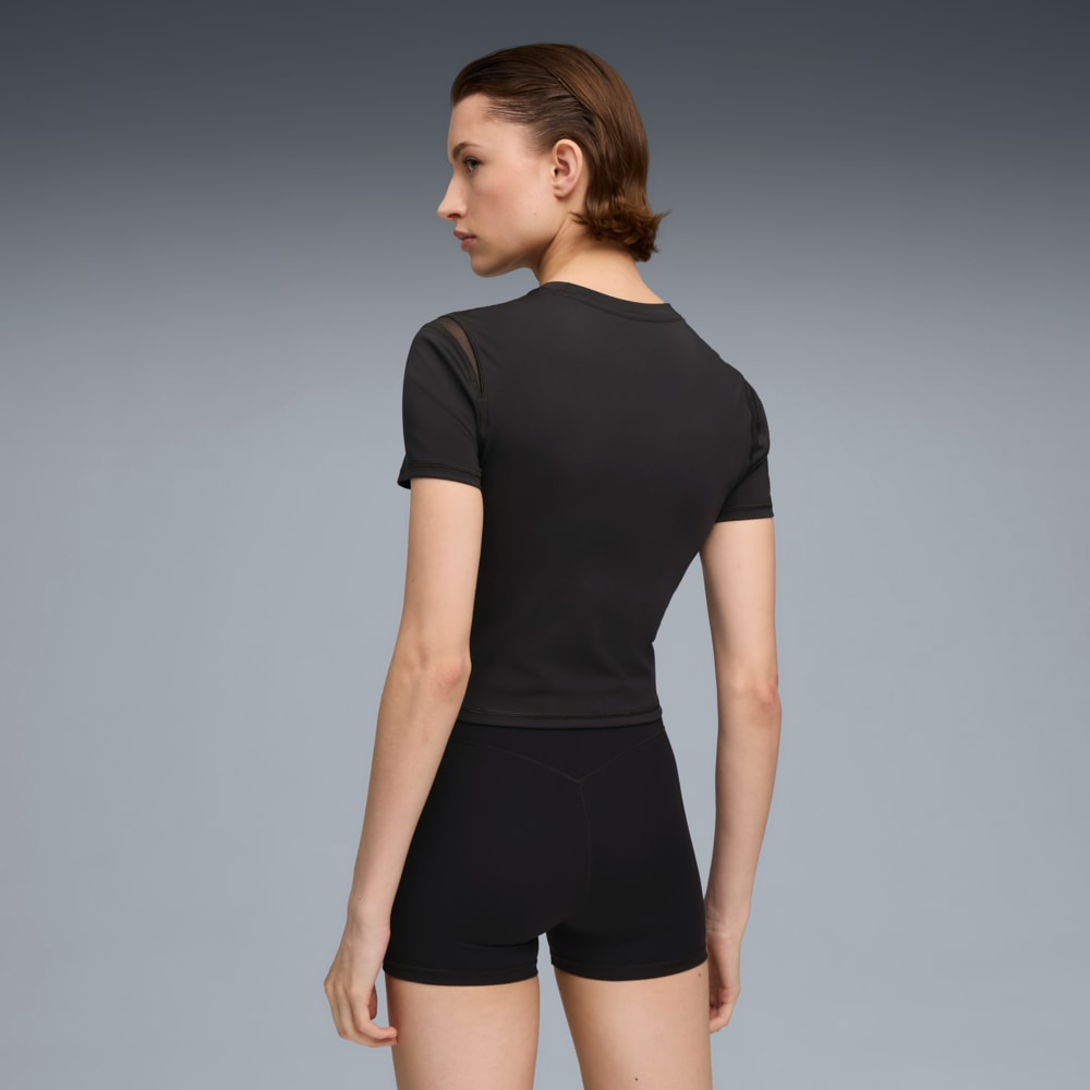 Изображение Puma Футболка PUMA SHAPE Baby Training Tee Women #2: Puma Black