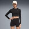 Зображення Puma Лонгслів PUMA SHAPE Long Sleeve Cropped Top Women #1: Puma Black