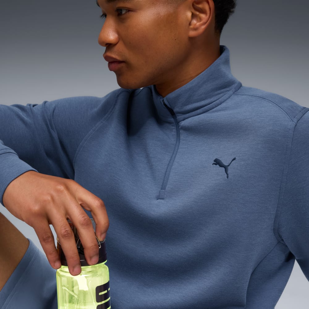 Изображение Puma Лонгслів CLOUDSPUN Quarter-Zip Training Top Men #2: Dark Indigo Heather