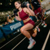 Изображение Puma Бра PUMA x HYROX SHAPELUXE High Neck Bra Women #6: Ruby Shimmer