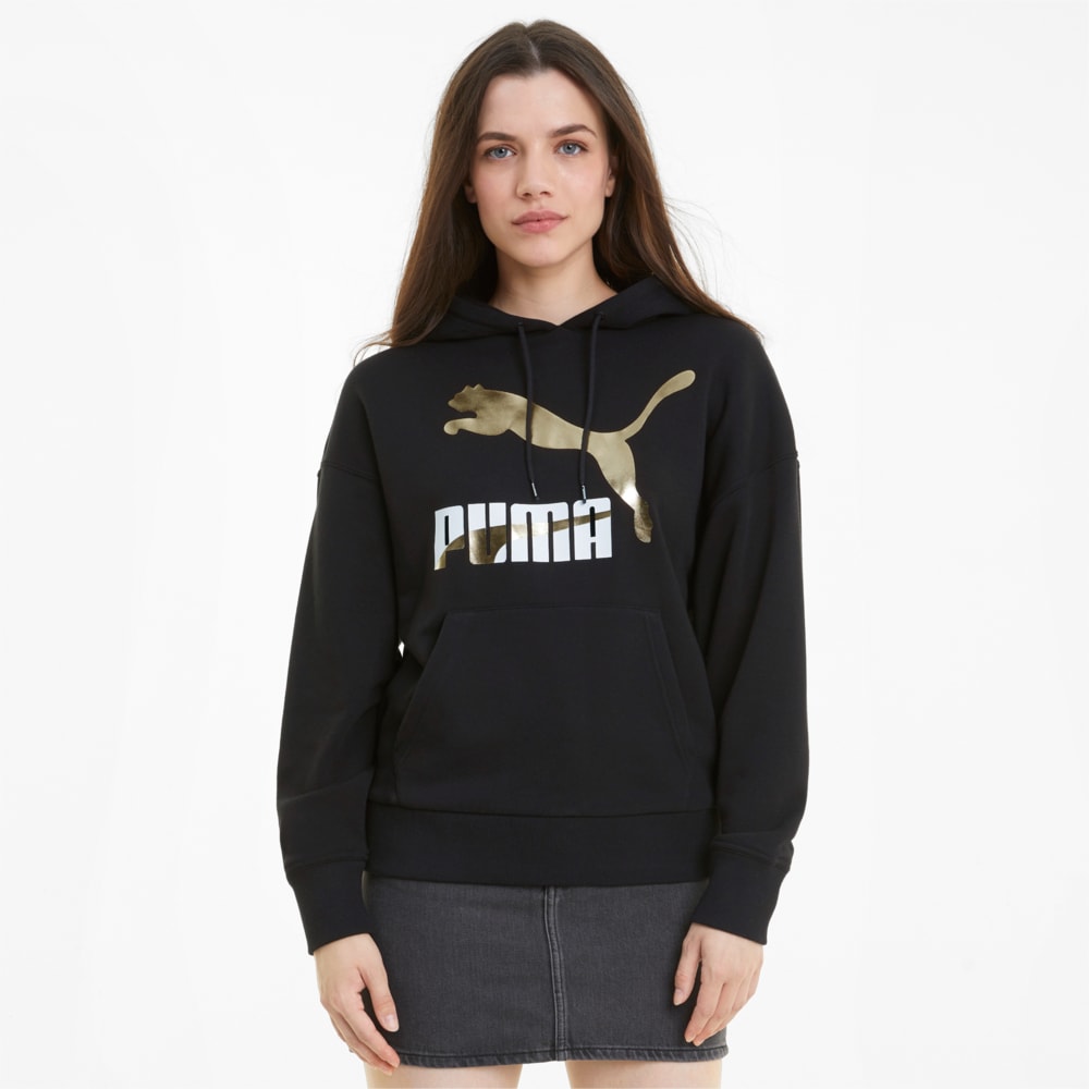 Ladies black puma hoodie store