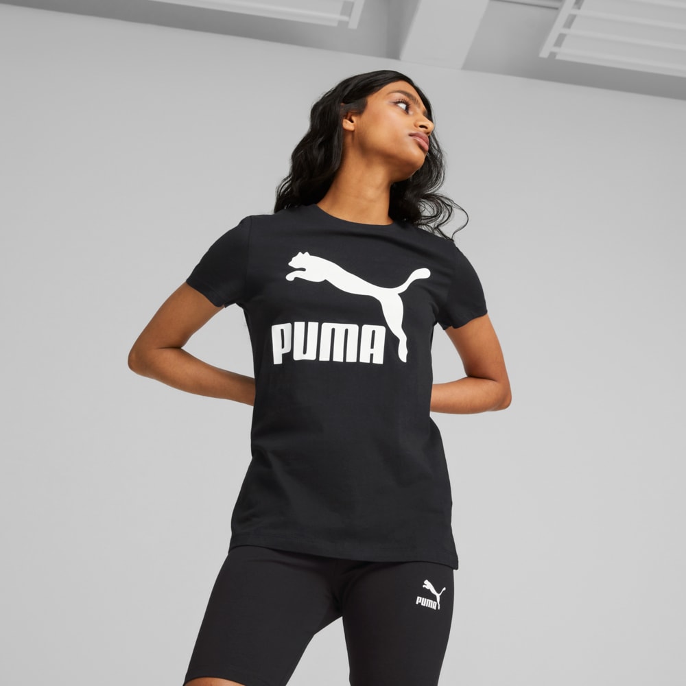 Image PUMA Camiseta Classics Logo Feminina #1