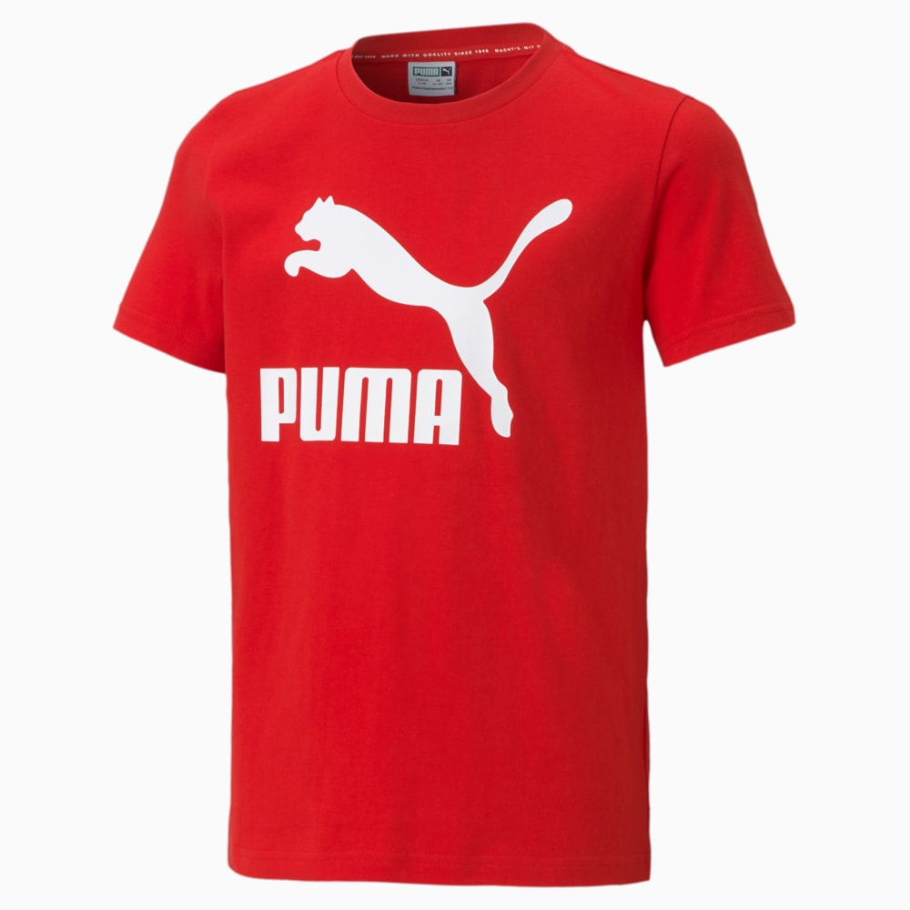 Изображение Puma Детская футболка Classics B Youth Tee #1: high risk red