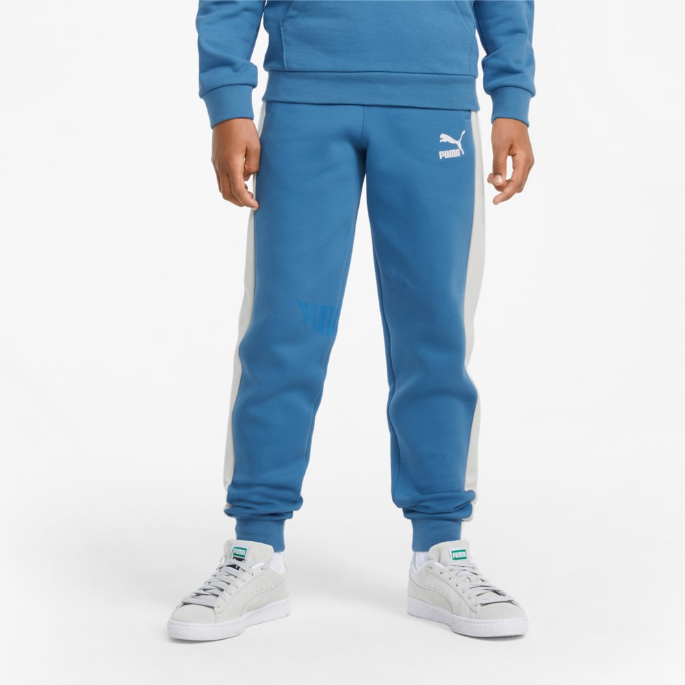 Изображение Puma Детские штаны Iconic T7 Youth Track Pants #1