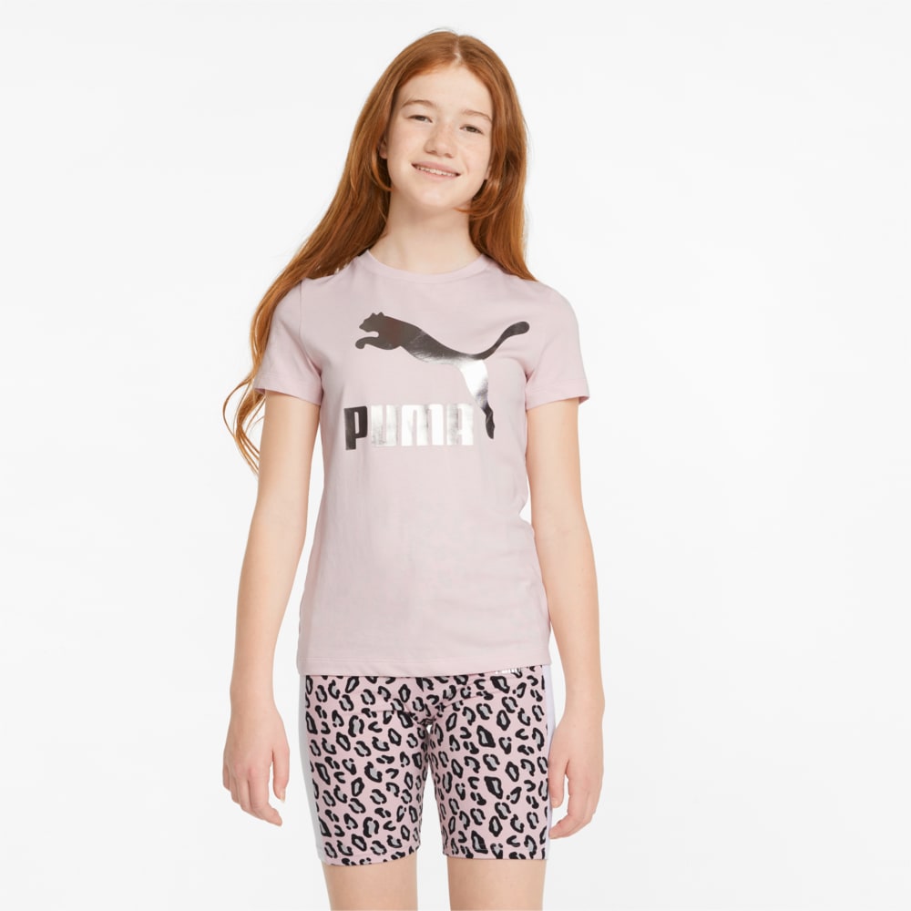 фото Детская футболка classics logo youth tee puma