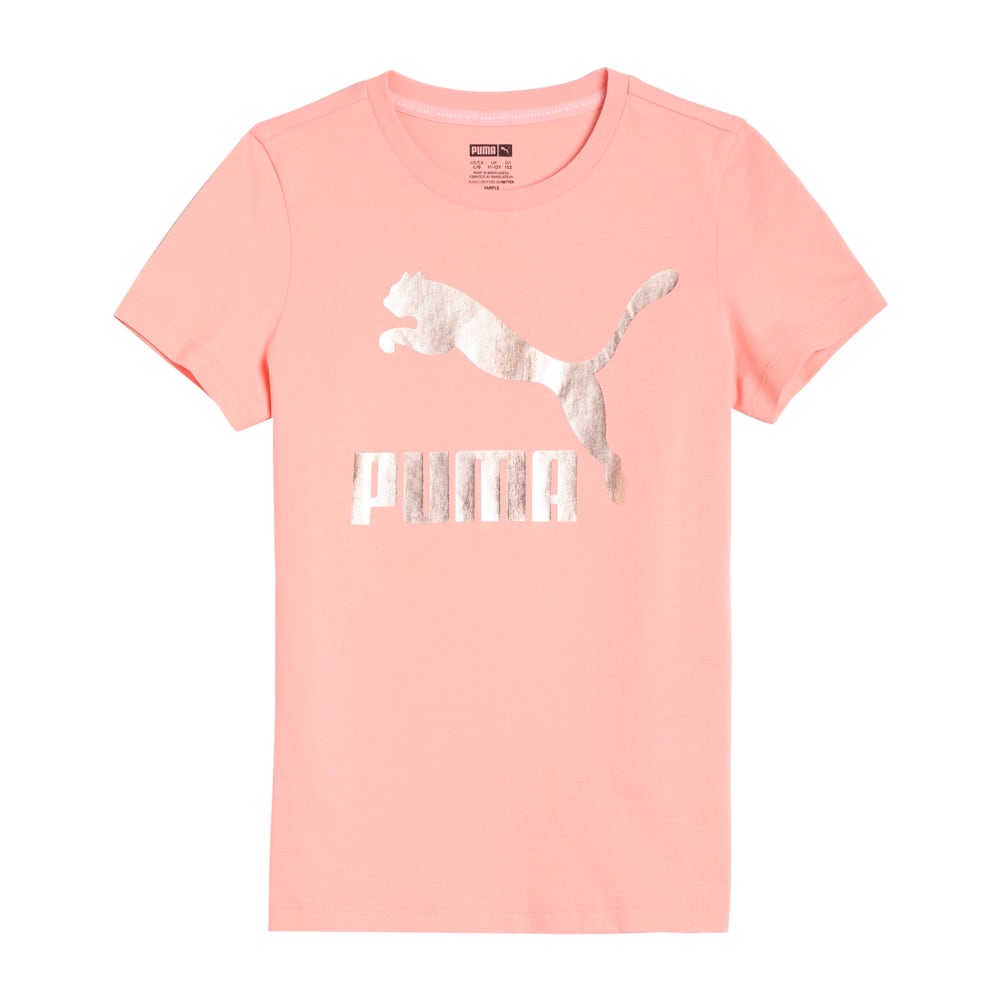 Зображення Puma Дитяча футболка Classics Logo Youth Tee #1: Apricot Blush