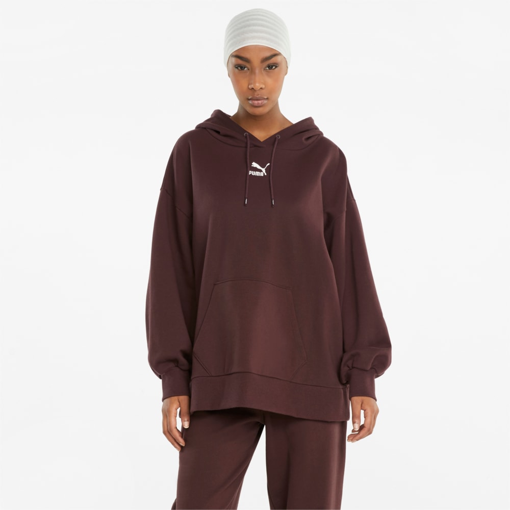 Puma maroon hoodie sale