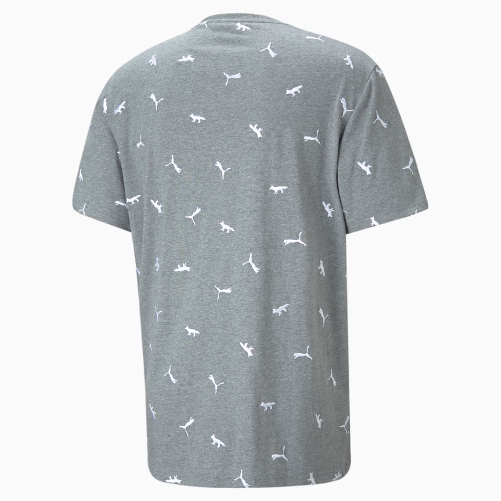 

PUMA - Футболка PUMA x MAISON KITSUNÉ Printed Tee – Medium Gray Heather-AOP –, Серый