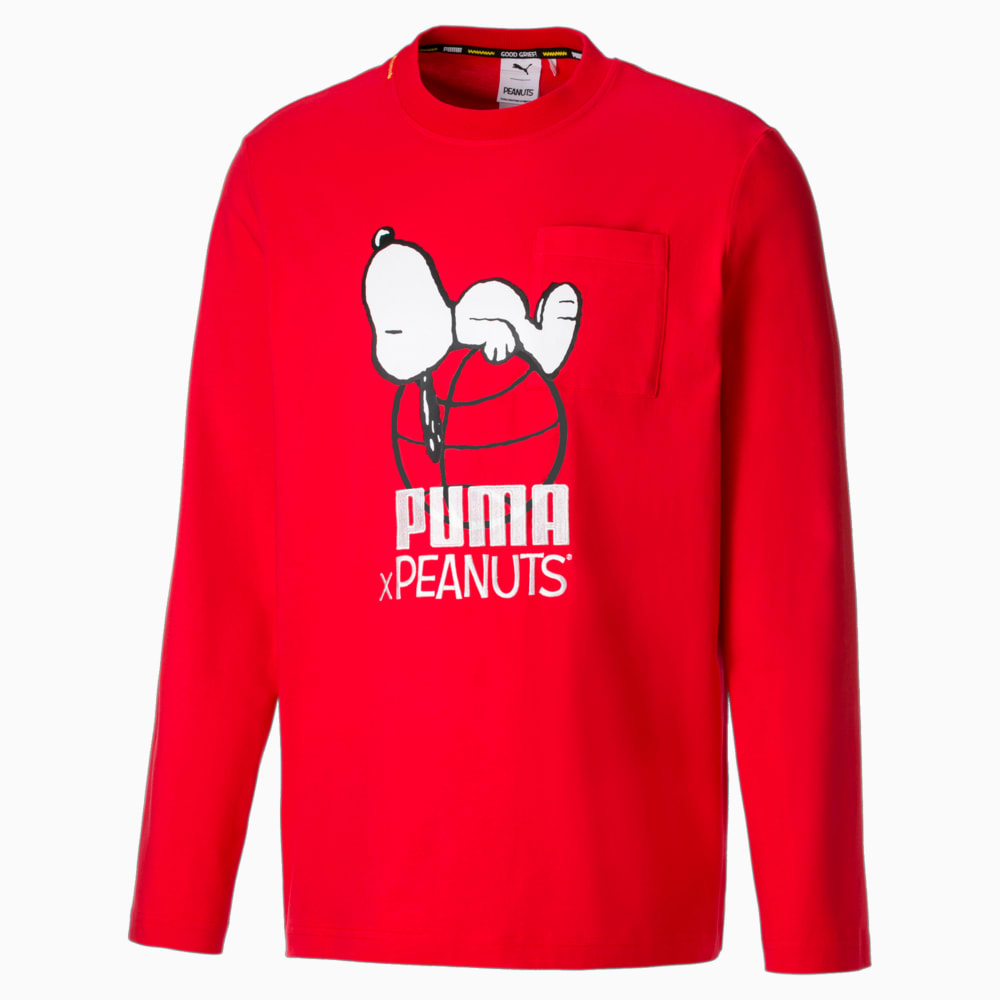 Зображення Puma Толстовка PUMA x PEANUTS Long Sleeve Men's Tee #1: high risk red