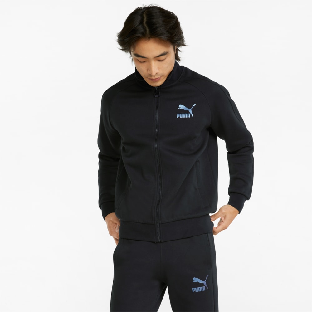 Олімпійка Iconic T7 Double Knit Men's Track Jacket Колір Чорний Puma Blackiridescent
