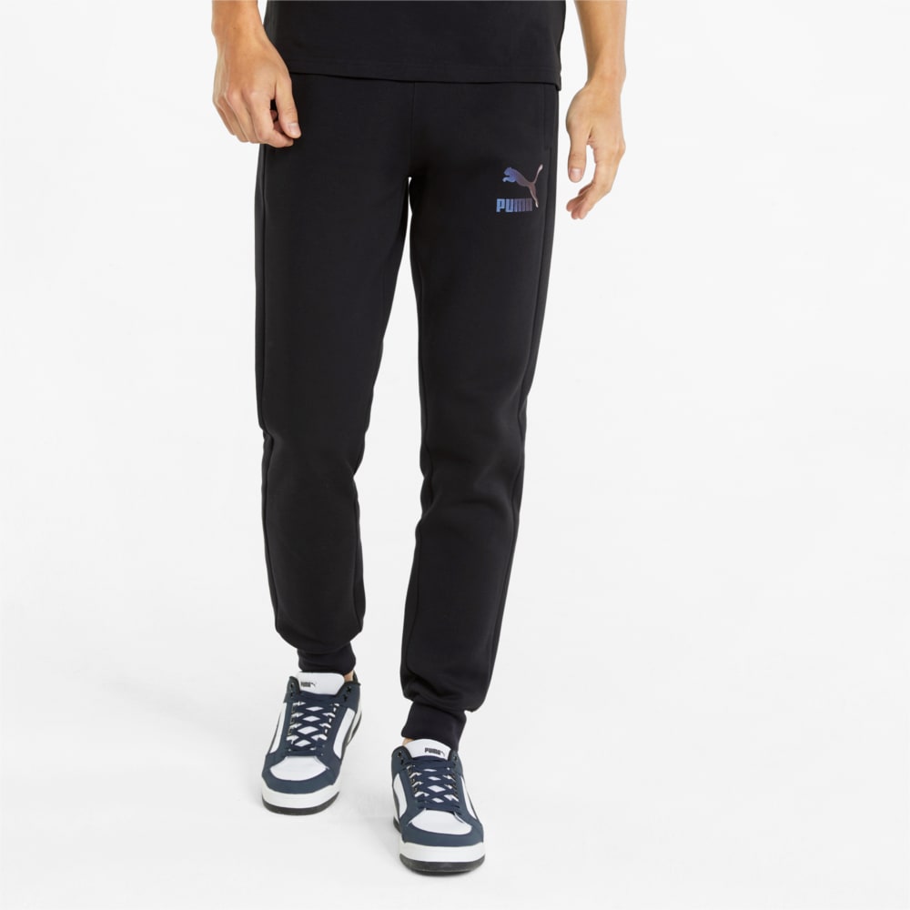 Зображення Puma Штани Iconic T7 Double Knit Men's Track Pants #1: Puma Black-iridescent