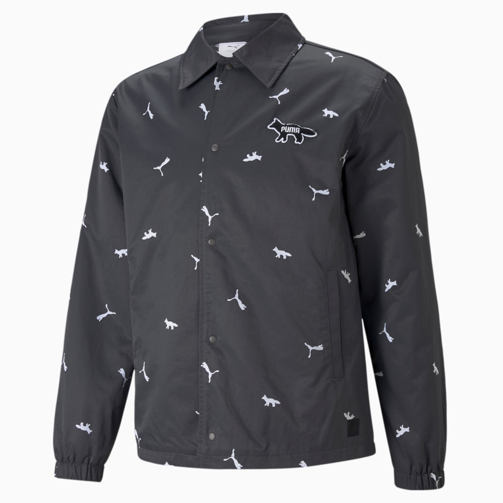 Зображення Puma Куртка PUMA x MAISON KITSUNÉ Printed Coach Jacket #1: Puma Black