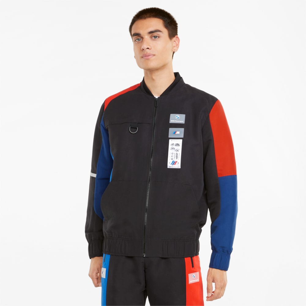 Зображення Puma Бомбер BMW M Motorsport Street Men's Motorsport Jacket #1: Marina-Blueprint-High Risk Red