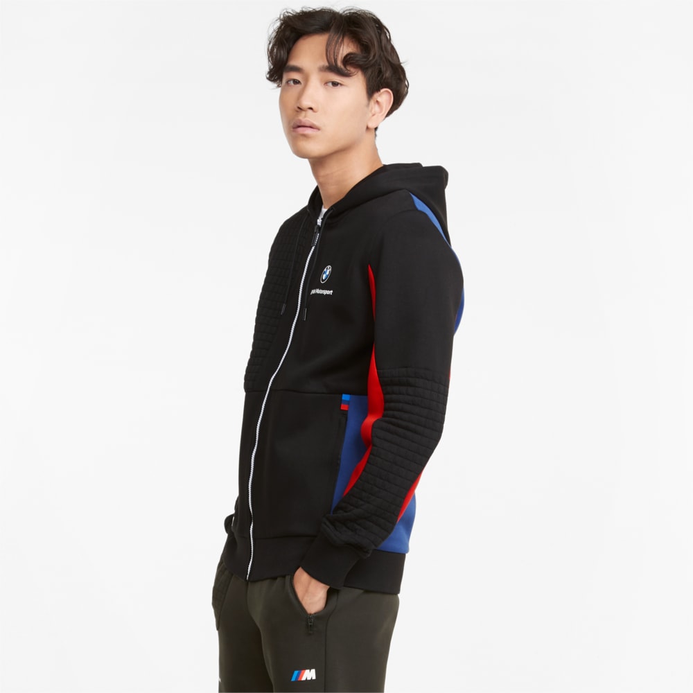 Зображення Puma Толстовка BMW M Motorsport Full-Zip Men's Hoodie #1: Marina-Blueprint-High Risk Red