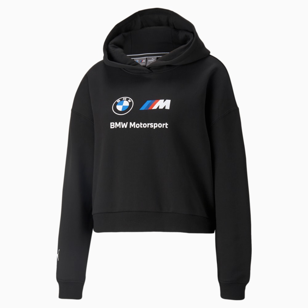 Зображення Puma Толстовка BMW M Motorsport Essentials Logo Women's Hoodie #1: Puma Black