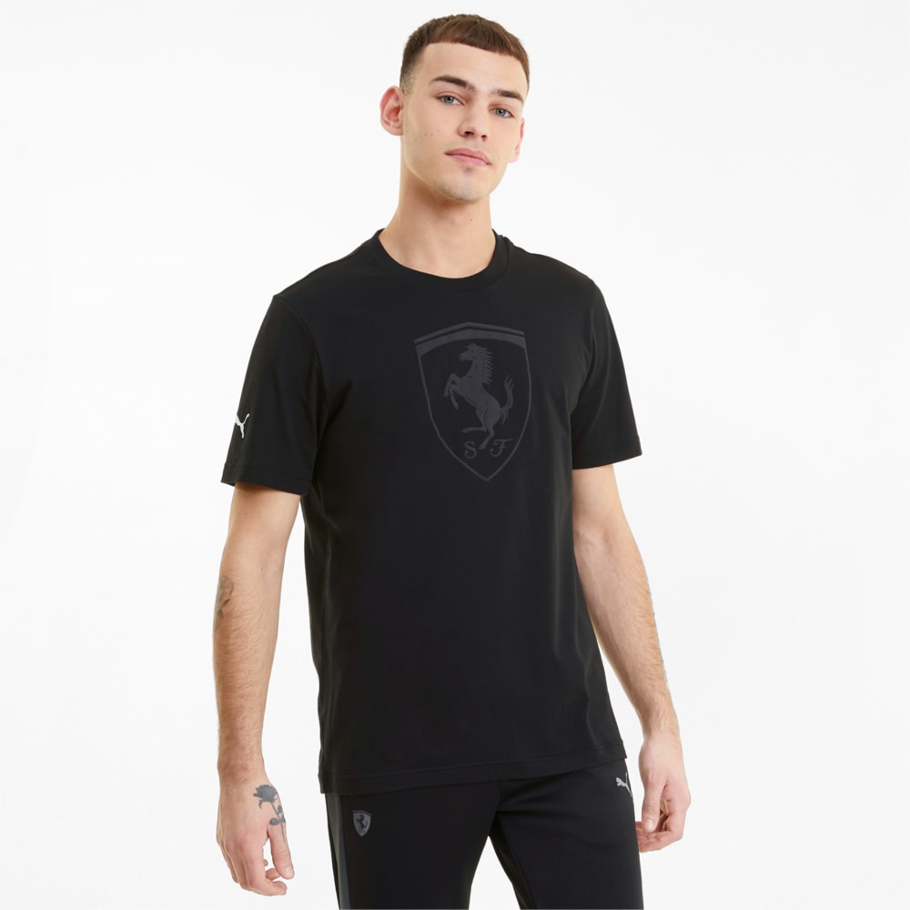 Зображення Puma Футболка Scuderia Ferrari Race Big Shield Tonal Men's Tee #1: Puma Black