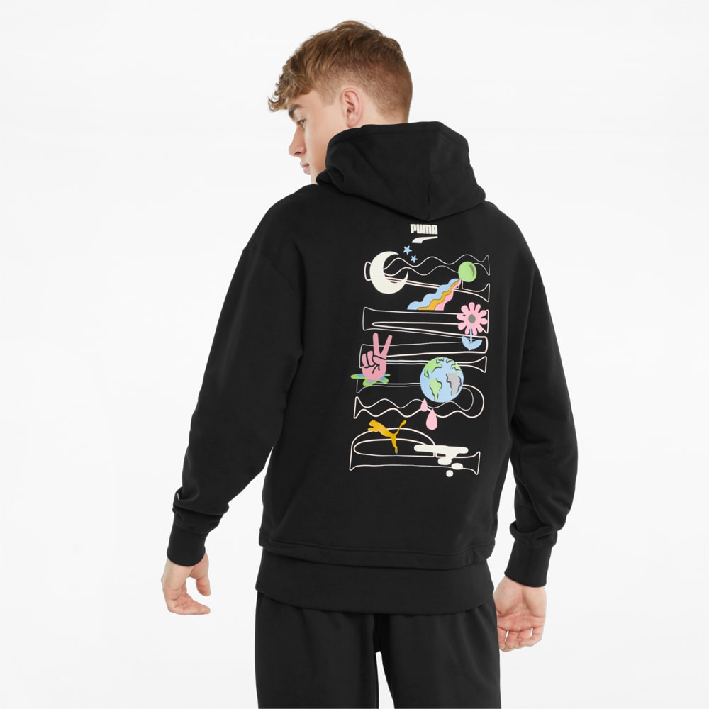 

PUMA - male - Толстовка Downtown Graphic French Terry Men' Hoodie – Puma Black –, Черный