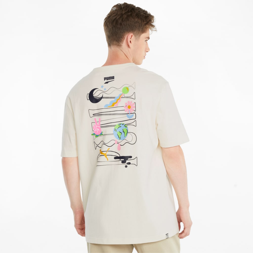 

PUMA - male - Футболка Downtown Graphic Men's Tee – Ivory Glow –, Белый