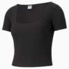 Зображення Puma Футболка Classics Ribbed Fitted Women's Tee #4: Puma Black