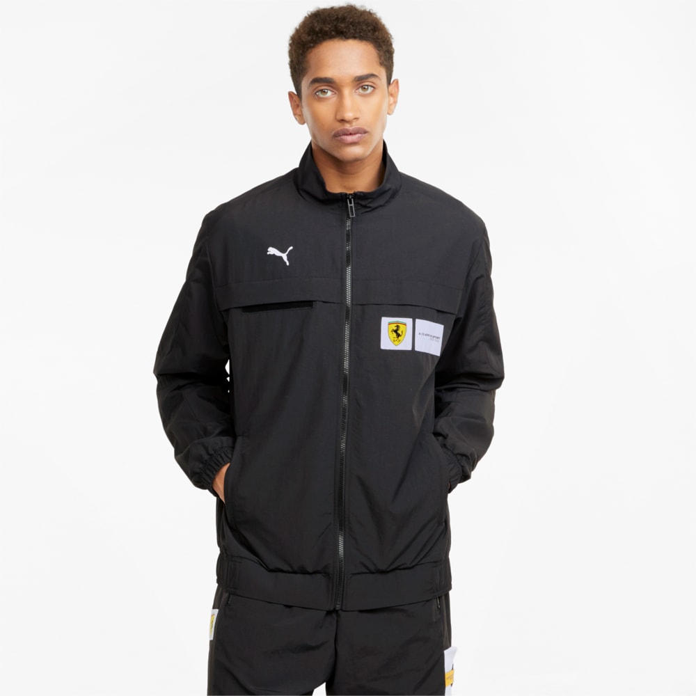 Зображення Puma Куртка Scuderia Ferrari Race Statement Woven Men's Jacket #1: Puma Black