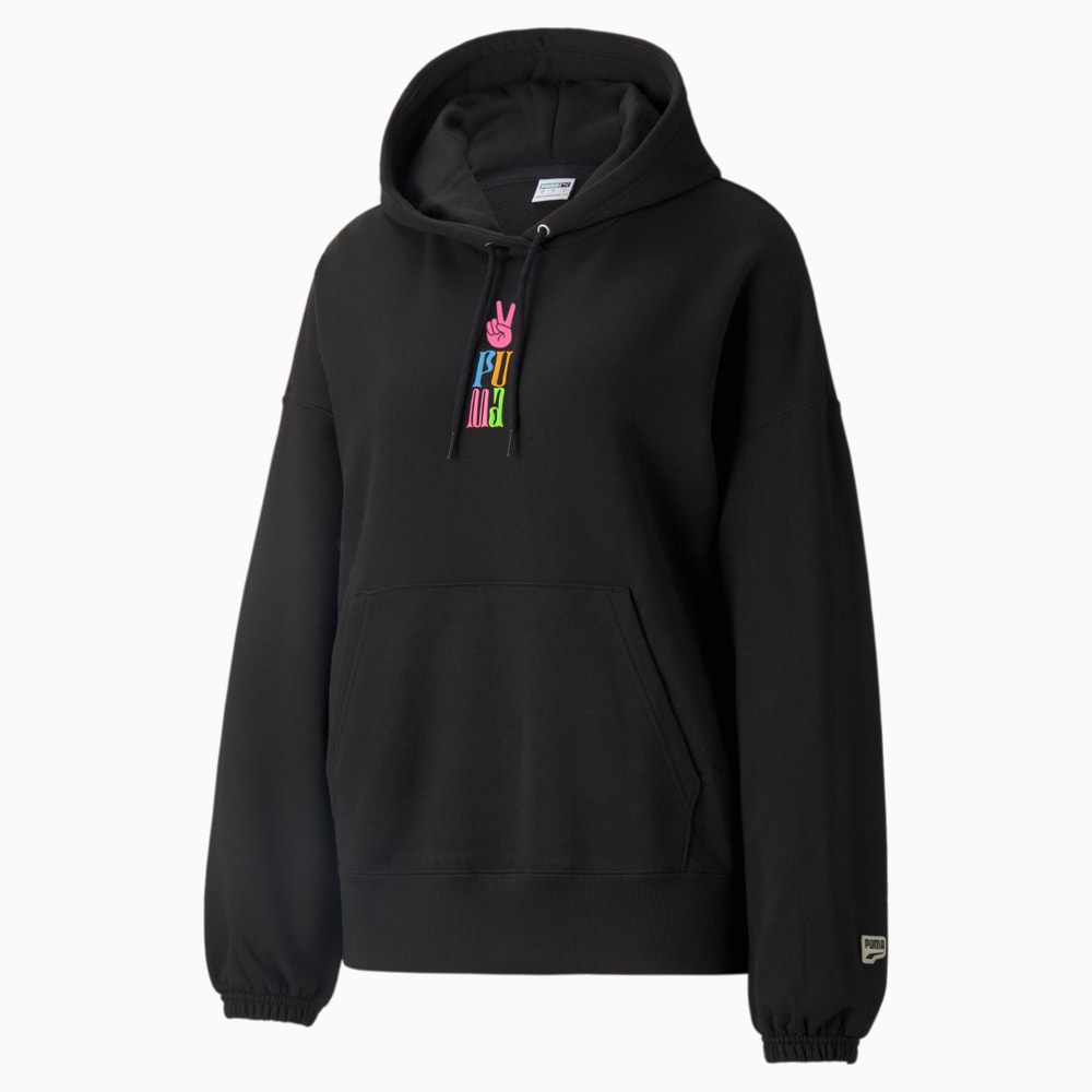 

PUMA - female - Толстовка Downtown Graphic Women's Hoodie – Puma Black –, Черный