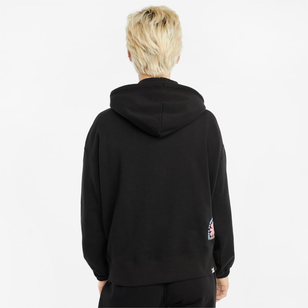 

PUMA - female - Толстовка Downtown Graphic Women' Hoodie – Puma Black –, Черный