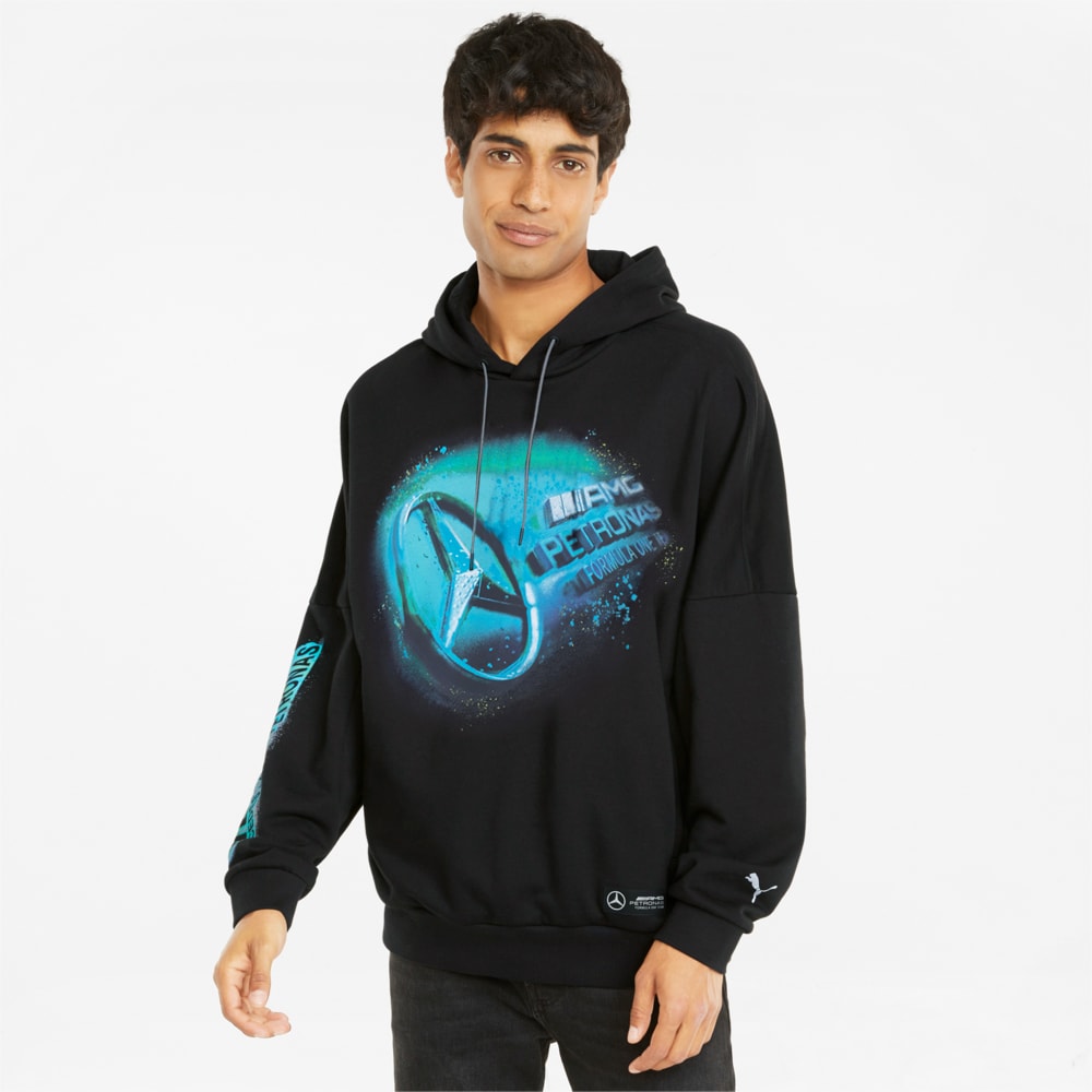 Зображення Puma Толстовка Mercedes F1 Men's Street Hoodie #1: Puma Black