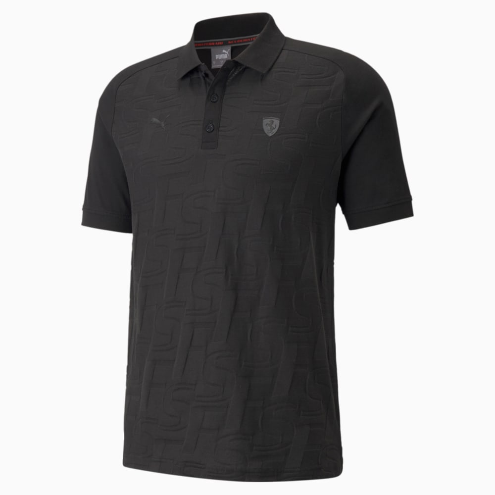 фото Поло scuderia ferrari style jacquard men's polo shirt puma