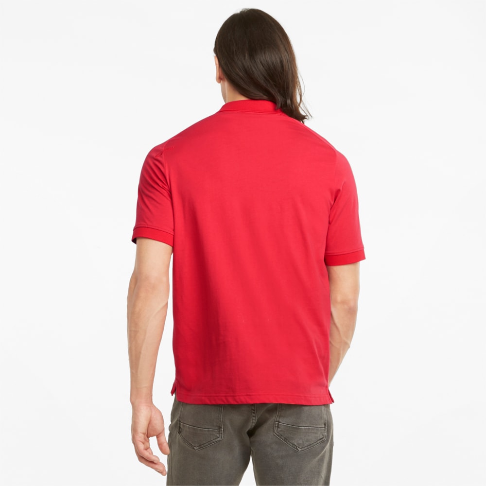 фото Поло scuderia ferrari style jacquard men's polo shirt puma