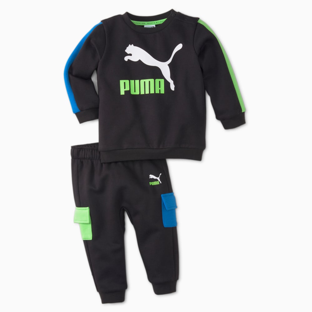 Изображение Puma Детский комплект Minicats CLSX Babies' Sweatsuit #1: Puma Black