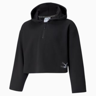 Изображение Puma Детская толстовка GRL Cropped Youth Hoodie