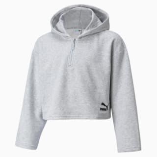 Изображение Puma Детская толстовка GRL Cropped Youth Hoodie