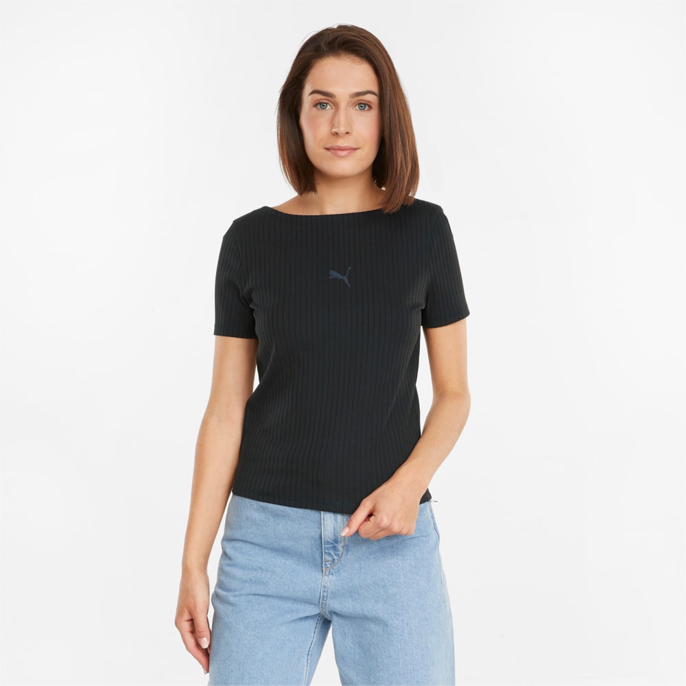 фото Футболка her ribbed slim women's tee puma