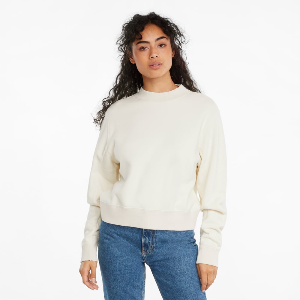 Зображення Puma Толстовка Infuse Crew Neck Women's Sweater #1: Ivory Glow