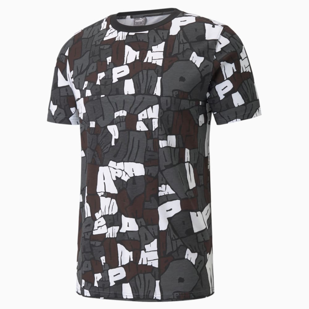 Изображение Puma Футболка Timeout Short Sleeve Men's Basketball Tee #1: Puma Black-Iron Gate