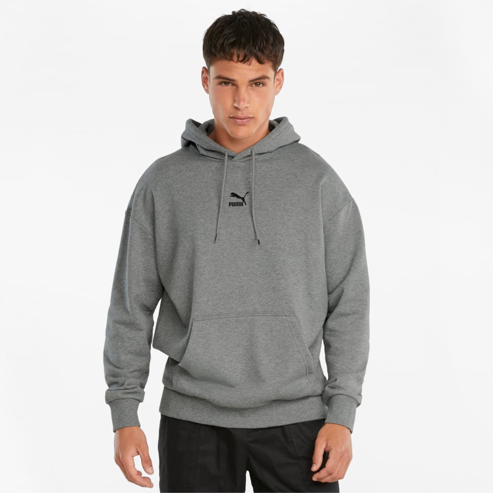 Classics Oversized Men s Hoodie Medium Gray Heather Puma 532138 03