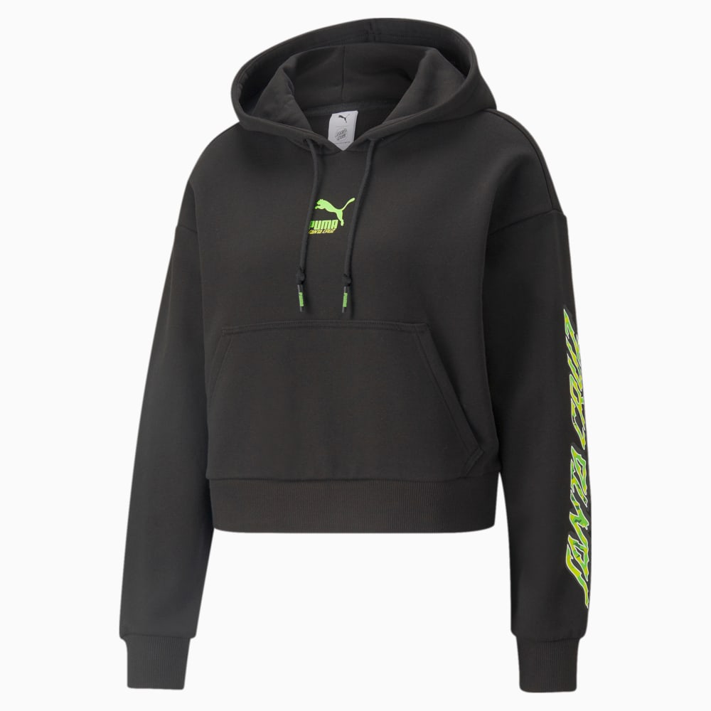 фото Толстовка puma x santa cruz women's cropped hoodie