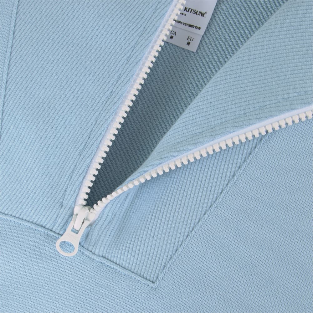 

PUMA - Толстовка PUMA x MAISON KITSUNE Half-Zip Sweatshirt – Chambray Blue –, Бежевый