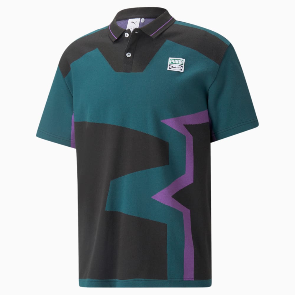 Зображення Puma Поло PUMA x BUTTER GOODS Two-Button Polo Shirt #1: Deep Teal-.AOP