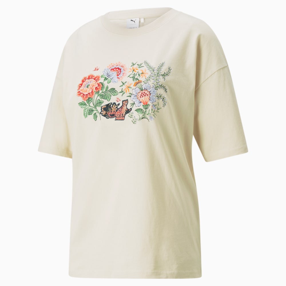 Зображення Puma Футболка PUMA x LIBERTY Graphic Women's Tee #1: Birch