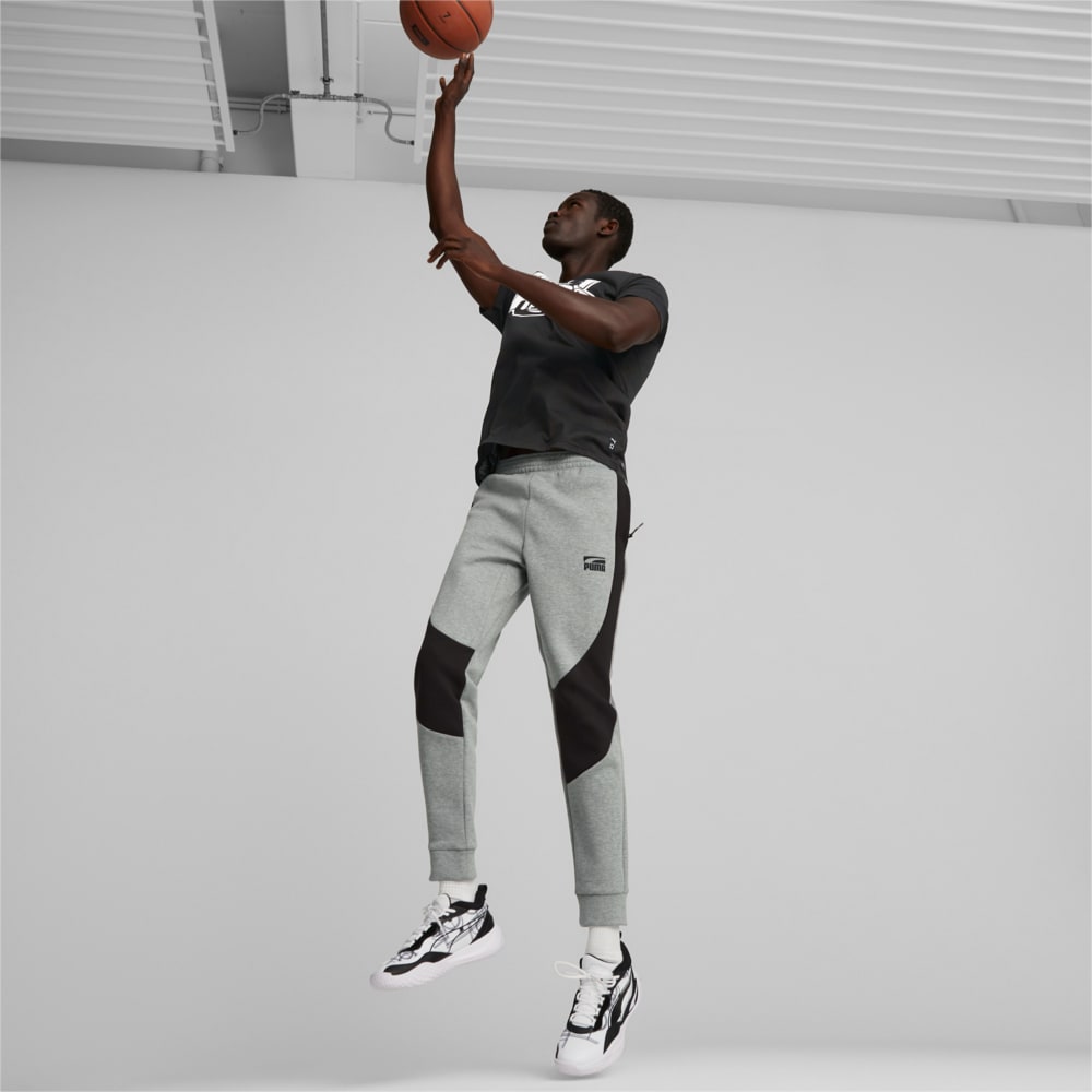 Изображение Puma Штаны Dime Men's Basketball Pants #2: Medium Gray Heather-Puma Black