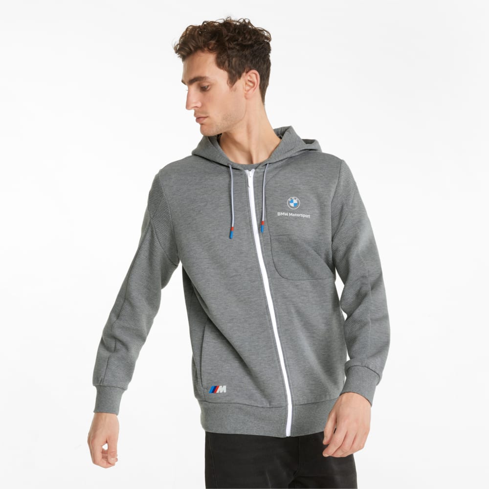 Зображення Puma Толстовка BMW M Motorsport Hooded Men's Sweat Jacket #1: Medium Gray Heather