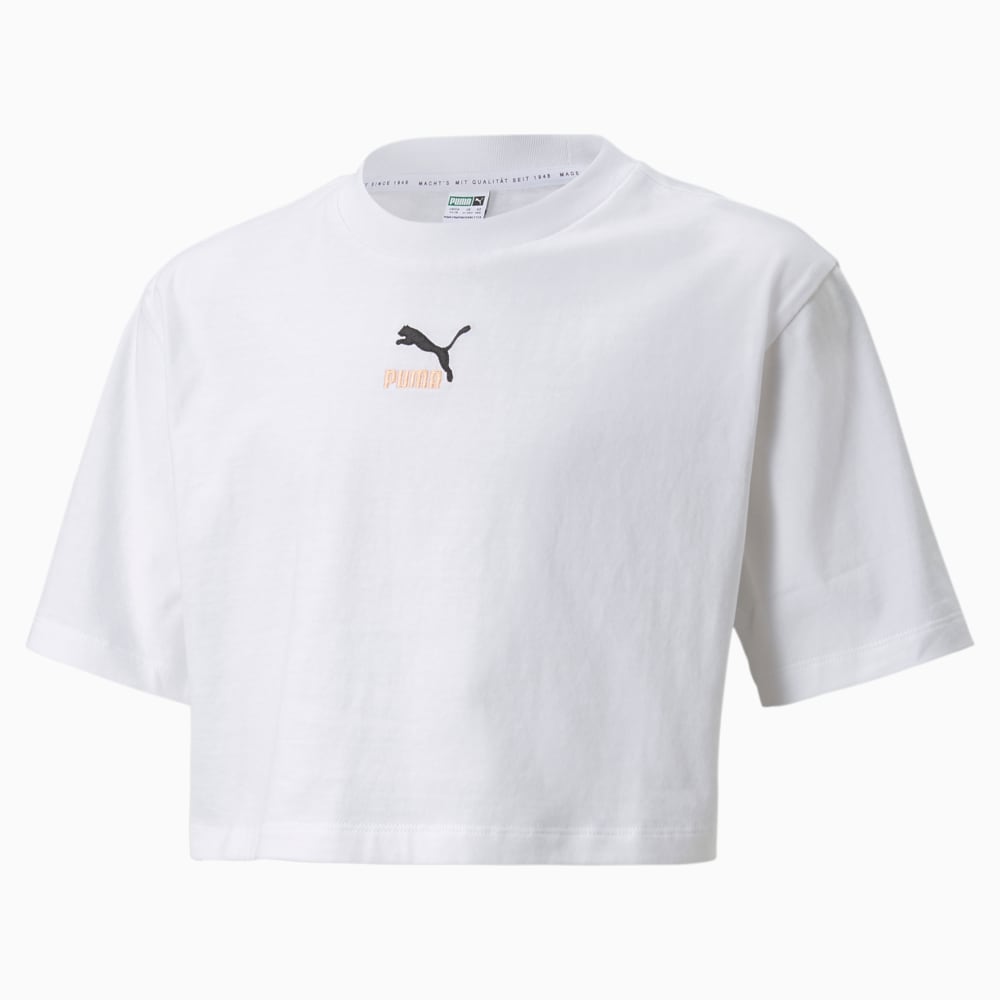 

PUMA - female - Детская футболка GRL Cropped Youth Tee – Puma White –, Белый