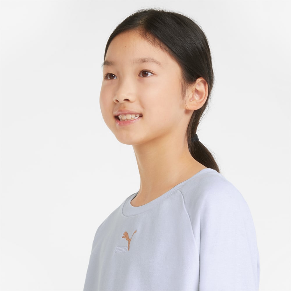 фото Детская толстовка grl cropped crew neck youth sweater puma