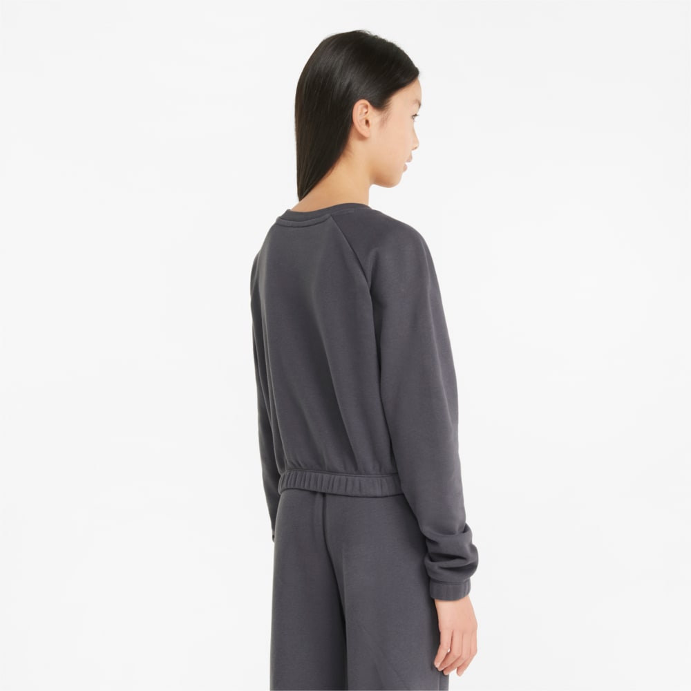 Изображение Puma Детский свитшот GRL Cropped Crew Neck Youth Sweater #2
