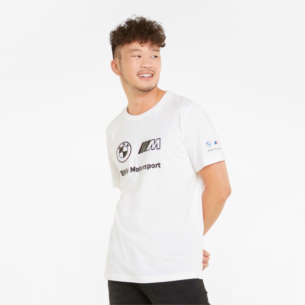 Зображення Puma Футболка BMW M Motorsport Logo Men's Tee #1: Puma White